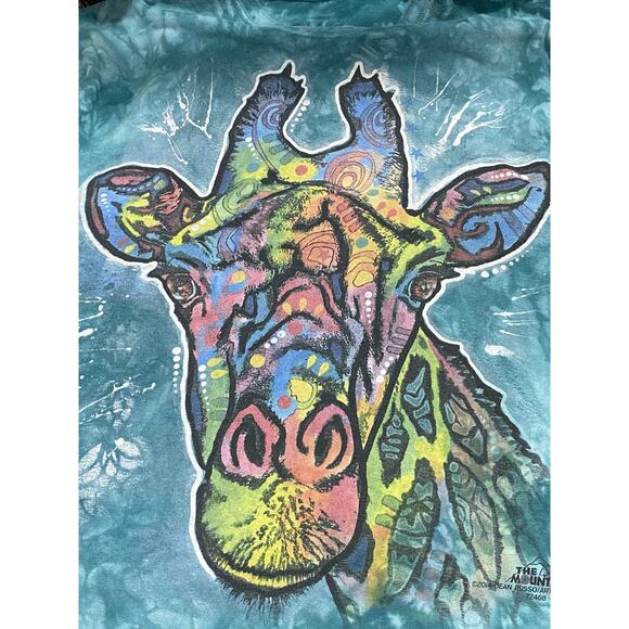 Rainforest Cafe The Mountain Tie Dye T Shirt Mens Sz Large 2014 Giraffe Tee - Picture 6 of 8